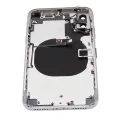 Back Housing With Small Components Pre-Installed For iPhone X (No Logo) (Aftermarket Plus) (Silver)