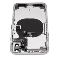 Back Housing With Small Components Pre-Installed For iPhone X (No Logo) (Aftermarket Plus) (Silver)