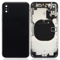 Back Housing With Small Components Pre-Installed For iPhone X (No Logo) (Aftermarket Plus) (Space Gray)
