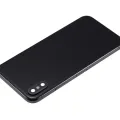 Back Housing With Small Components Pre-Installed For iPhone X (No Logo) (Aftermarket Plus) (Space Gray)
