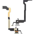 Charging Port Flex Cable For iPhone X (Premium) (Silver)