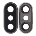 Back Camera Lens With Bracket & Bezel For iPhone X (Silver)