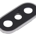 Back Camera Lens With Bracket & Bezel For iPhone X (Silver)