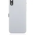 Back Housing With Small Components Pre-Installed For iPhone XS (No Logo) (Aftermarket Plus) (Silver)