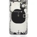 Back Housing With Small Components Pre-Installed For iPhone XS (No Logo) (Aftermarket Plus) (Silver)