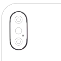Back Camera Bezel Ring Only For iPhone X (Space Gray) (10 Pack)