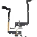 Charging Port Flex Cable For iPhone XS Max (Premium) (Silver)