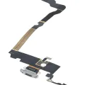 Charging Port Flex Cable For iPhone XS Max (Premium) (Silver)