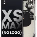 Back Housing With Small Components Pre-Installed For iPhone XS Max (No Logo) (Aftermarket Plus) (Space Gray)