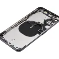 Back Housing With Small Components Pre-Installed For iPhone XS Max (No Logo) (Aftermarket Plus) (Space Gray)