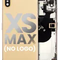 Back Housing With Small Components Pre-Installed For iPhone XS Max (No Logo) (Aftermarket Plus) (Gold)
