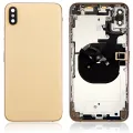 Back Housing With Small Components Pre-Installed For iPhone XS Max (No Logo) (Aftermarket Plus) (Gold)