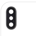 Back Camera Lens With Bracket & Bezel For iPhone X (Real Sapphire) (Premium) (Silver)