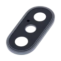 Back Camera Lens With Bracket & Bezel For iPhone XS / XS Max (Real Sapphire) (Premium) (Space Gray)