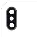 Back Camera Lens With Bracket & Bezel For iPhone XS / XS Max (Real Sapphire) (Premium) (Silver)
