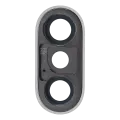 Back Camera Lens With Bracket & Bezel For iPhone XS / XS Max (Real Sapphire) (Premium) (Silver)