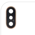 Back Camera Lens With Bracket & Bezel For iPhone XS / XS Max (Real Sapphire) (Premium) (Gold)