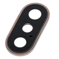 Back Camera Lens With Bracket & Bezel For iPhone XS / XS Max (Real Sapphire) (Premium) (Gold)