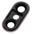 Back Camera Lens With Bracket & Bezel For iPhone XS / XS Max (Real Sapphire) (Premium) (Gold)