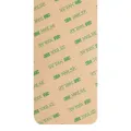 Back Glass With 3M Adhesive For iPhone XR (No Logo / Large Camera Hole) (White)