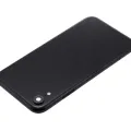 Back Housing W/ Small Components Pre-Installed For iPhone XR (No Logo) (Aftermarket Plus) (Black)