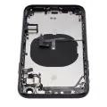 Back Housing W/ Small Components Pre-Installed For iPhone XR (No Logo) (Aftermarket Plus) (Black)