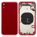 Back Housing With Small Components Pre-Installed For iPhone XR (No Logo) (Aftermarket Plus) (Red)
