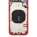 Back Housing With Small Components Pre-Installed For iPhone XR (No Logo) (Aftermarket Plus) (Red)