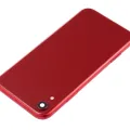 Back Housing With Small Components Pre-Installed For iPhone XR (No Logo) (Aftermarket Plus) (Red)