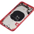 Back Housing With Small Components Pre-Installed For iPhone XR (No Logo) (Aftermarket Plus) (Red)