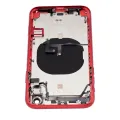 Back Housing With Small Components Pre-Installed For iPhone XR (No Logo) (Aftermarket Plus) (Red)