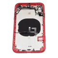 Back Housing With Small Components Pre-Installed For iPhone XR (No Logo) (Aftermarket Plus) (Red)