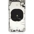 Back Housing W/ Small Components Pre-Installed For iPhone XR (No Logo) (Aftermarket Plus) (White)