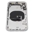 Back Housing W/ Small Components Pre-Installed For iPhone XR (No Logo) (Aftermarket Plus) (White)