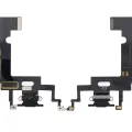 Charging Port Flex Cable For iPhone XR (Aftermarket) (Black)