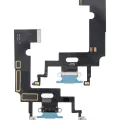 Charging Port Flex Cable For iPhone XR (Aftermarket) (Blue)