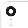 Back Camera Lens With Bracket & Bezel For iPhone XR (Real Sapphire) (Premium) (Black) (10 Pack)