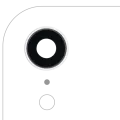 Back Camera Lens With Bracket & Bezel For iPhone XR (Real Sapphire) (Premium) (White) (10 Pack)