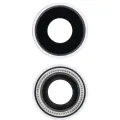 Back Camera Lens With Bracket & Bezel For iPhone XR (Real Sapphire) (Premium) (White) (10 Pack)