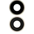 Back Camera Lens With Bracket & Bezel For iPhone XR (Real Sapphire) (Premium) (Yellow) (10 Pack)