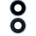 Back Camera Lens With Bracket & Bezel For iPhone XR (Real Sapphire) (Premium) (Blue) (10 Pack)