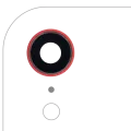 Back Camera Lens With Bracket & Bezel For iPhone XR (Real Sapphire) (Premium) (Red) (10 Pack)