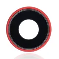 Back Camera Lens With Bracket & Bezel For iPhone XR (Real Sapphire) (Premium) (Red) (10 Pack)