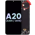 OLED Assembly With Frame For Samsung Galaxy A20 (A205 / 2019) (F Version) (Service Pack) (All Colors)