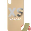 Back Glass With 3M Adhesive For iPhone XS (No Logo / Large Camera Hole) (Gold)