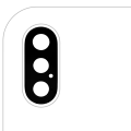 Back Camera Lens (Glass Only) With Adhesive For iPhone XS / XS Max (All Colors) (10 Pack) (Aftermarket Plus)
