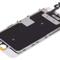 LCD Assembly With Steel Plate For iPhone 6S (Aftermarket) (White)