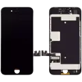 Дисплейний модуль (LCD) зі сталевою пластиною для iPhone 8 / SE (2020 / 2022) (Aftermarket) (чорний)