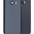 Back Cover Glass With Camera Lens For Samsung Galaxy S7 (Service Pack) (Black Onyx)