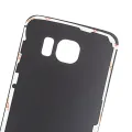 Back Cover Glass For Samsung Galaxy S6 Edge (No Logo) (Aftermarket Plus) (Black Sapphire)
